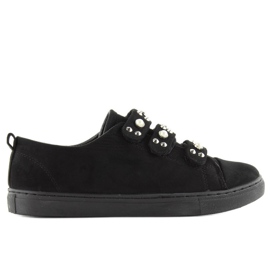 Tenisky s l1078 Černé perly černý