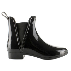 Elegantní kotníkové boty D27 černé černý