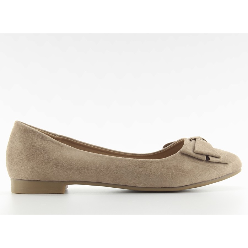 Dámské baleríny semišové t291p Beige béžový