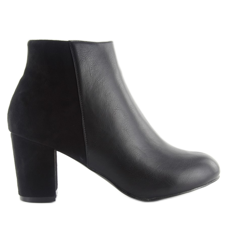 Dámské kozačky na podpatku tr-8h8597-1 černé černá