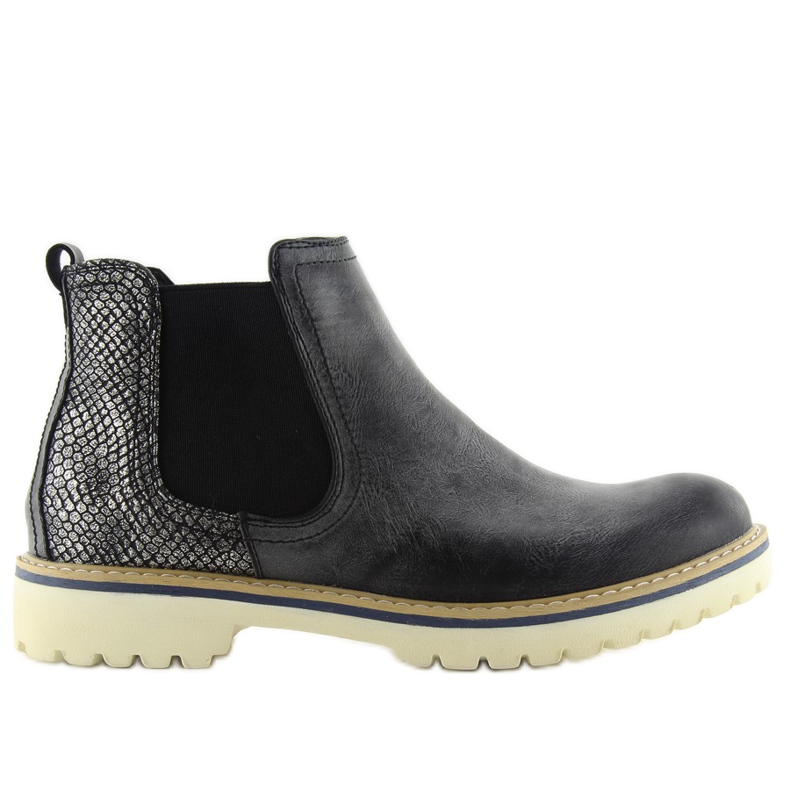 Boty Jodhpur ve sportovním stylu 857-Pa černá