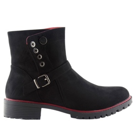 Boty Jodhpur s lemem r112p Black černý