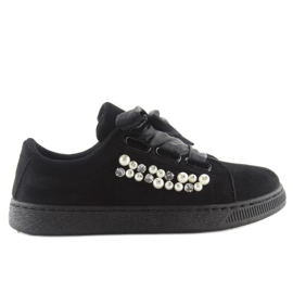 Tenisky S Pearls Black H99-11 Black černá