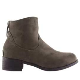 Chelsea Boots Suede Green W117 Green zelený