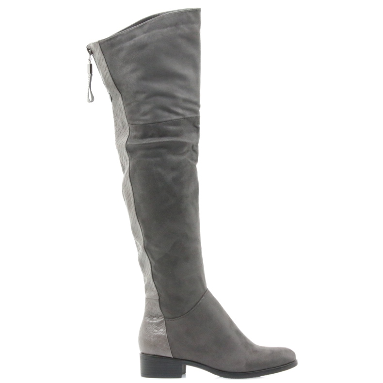 Šedé kozačky Filippo 379 šedá