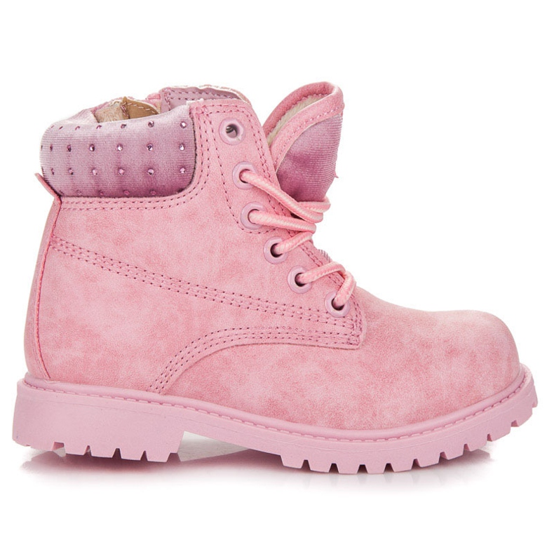 American Club Trappery s krystaly růžový