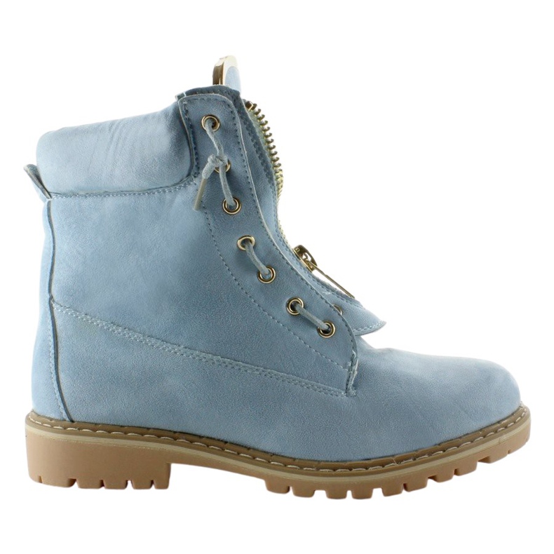 Modré semišové balmanské boty NC50 L. Modré modrý