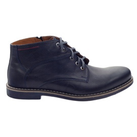 Moskała Elegantní pánské oblohy TM-1 Navy Blue modrý
