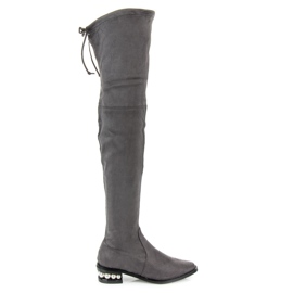 Fashion Šedí mušketýři s perlami šedá Fashion Šedí mušketýři s perlami šedá