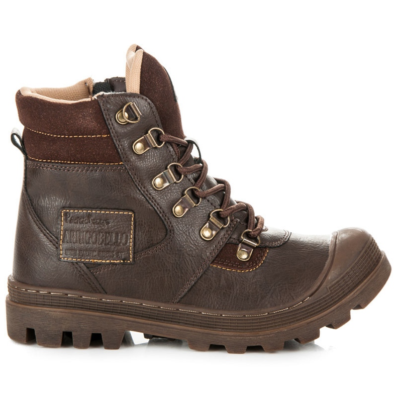 Arrigo Bello Lapače s ovčí kůží hnědý