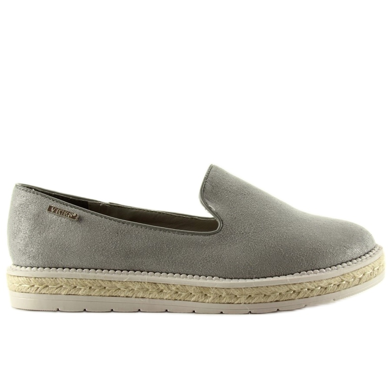 Slipons espadrilky pearl 6081 Grey šedá