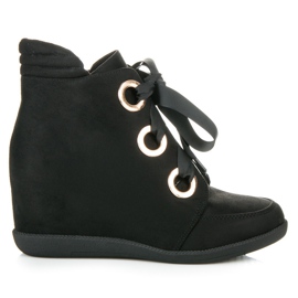 Kylie Kotníkové boty se stužkou černý