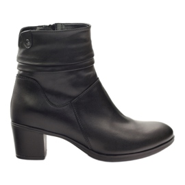 Gregors Dámské kožené boty izolované Fleece 614 Black černý