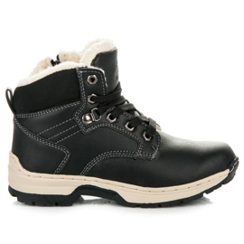 Arrigo Bello Botičky s ovčí kůží černý