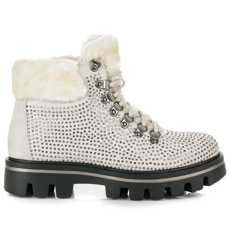 Kylie Stylové kozačky s chráničem hnědý