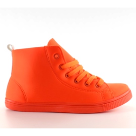 Měkké kotníkové tenisky JX29 Orange pomerančový
