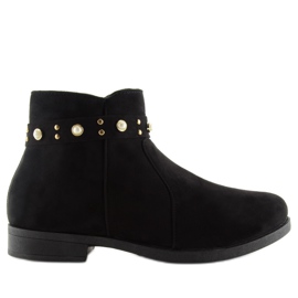 Černé Chelsea Boots With Pearls X-19 Black černá