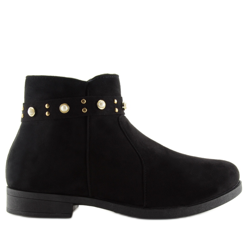 Černé Chelsea Boots With Pearls X-19 Black černá