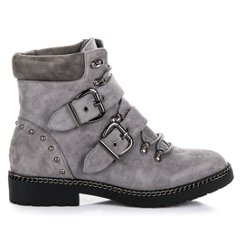 Semišové VICES Workers šedá