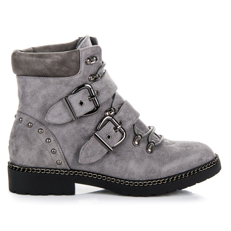 Semišové VICES Workers šedá