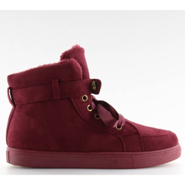 Dámské burgundské izolované burgundské tenisky vícebarevný červené