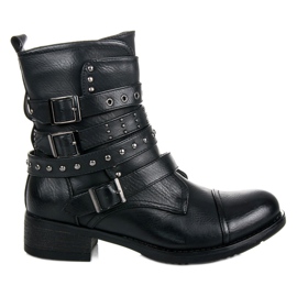 Erynn Černí dělníci se sponami černý