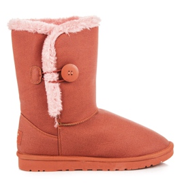 Torna Mukluki s knoflíkem červený