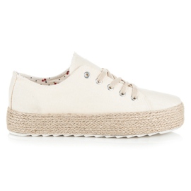 Kylie Espadrilky na platformě hnědý