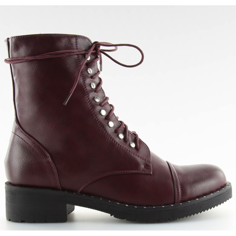 Kotníkové boty s vínovým vínem červené vícebarevný Kotníkové boty s vínovým vínem červené vícebarevný