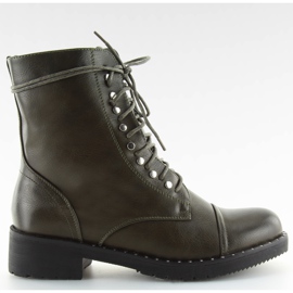 Boty boty se zeleným boty B0-193 zelené