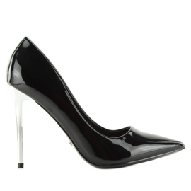 Lodičky Silver Heels black NF03 Black černá