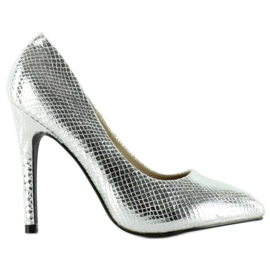 Stříbrné jehly s mušlemi K415-5 Stříbrné šedá Stříbrné jehly s mušlemi K415-5 Stříbrné šedá