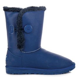 Torna Mukluki s knoflíkem modrý