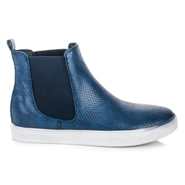Mckeylor Vysoké tenisky Snake Print modrý