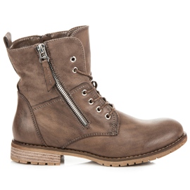 Queentina Dělníci Na Plochých Podpatcích hnědý Queentina Dělníci Na Plochých Podpatcích hnědý