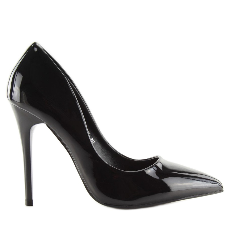 Černě lakované dámské vysoké podpatky LL-89P Black černá Černě lakované dámské vysoké podpatky LL-89P Black černá