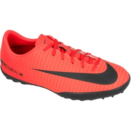 Kopačky Nike Mercurial Vapor Xi Tf Jr 831949-616 vícebarevný červený
