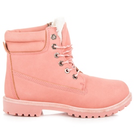 Top Or Teplé růžové Trappery růžový