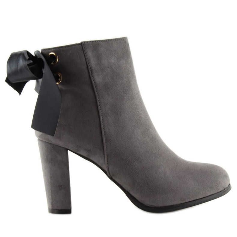 Šedé Boty Na Sloupek šedá A852 šedá Šedé Boty Na Sloupek šedá A852 šedá