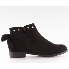 Černé boty Jodhpur s černým LL-168 černé
