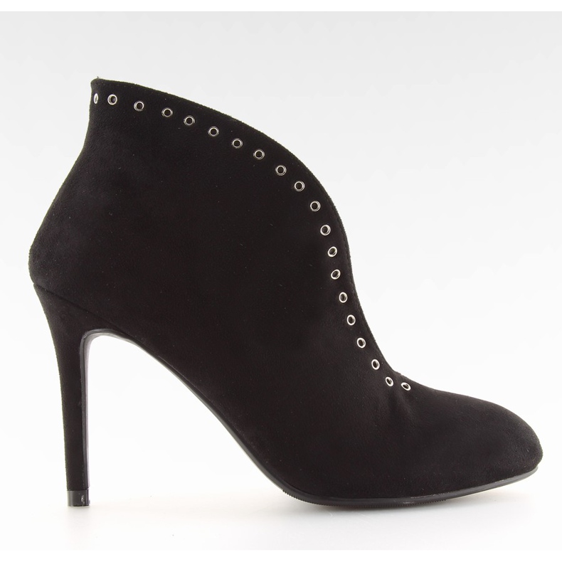 Černé vysoké podpatky 1660-251 černé černá