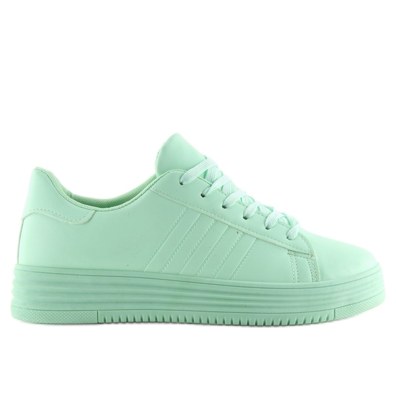 Zelené tenisky s vysokou podrážkou zelená Zelené tenisky s vysokou podrážkou zelená