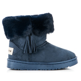 Bella Paris Mukluki s třásněmi námořnická modrá Bella Paris Mukluki s třásněmi námořnická modrá