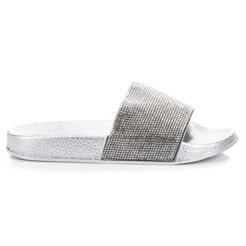 Queen Vivi Pantofle S Krystaly šedá