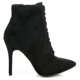 Cm Paris Svázané boty na vysokém podpatku černá Cm Paris Svázané boty na vysokém podpatku černá