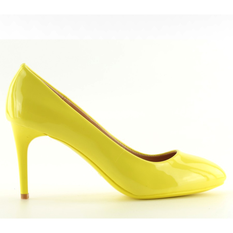 Lodičky pro ženy lakované žlutožlutě žlutá Lodičky pro ženy lakované žlutožlutě žlutá
