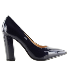 Námořnické modré vysoké podpatky FM4096 Navy námořnická modř