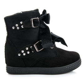 Tenisky s mašlemi černý