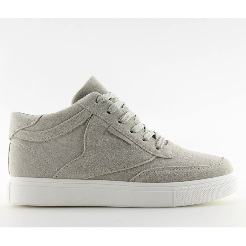 Šedé semišové dámské tenisky LT.GREY šedá