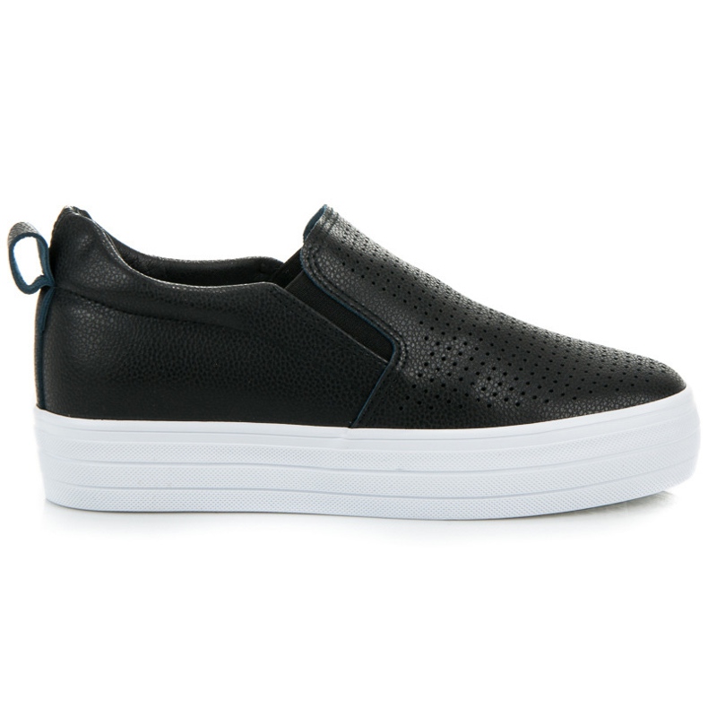 Slipony na platformě černá